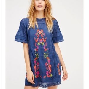 Free People Perfectly Victorian Mini in Blue Sz XS